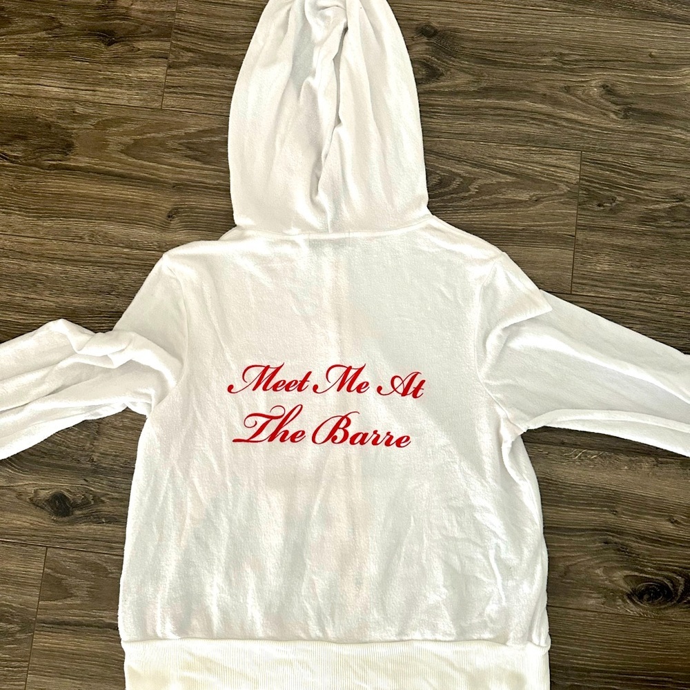 Wildfox White Zip Up Hoodie